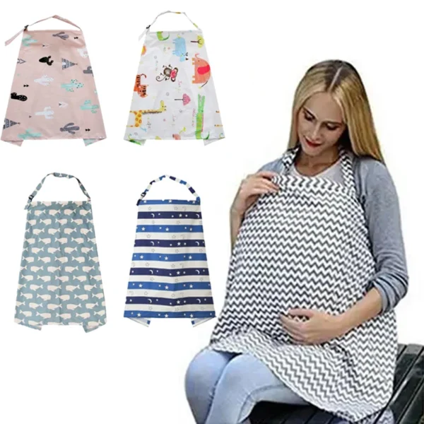 Mother Outing Breastfeeding Apron Baby Feeding Nursing Covers Adjustable Privacy Stroller Blanket