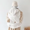 Bear Plush Baby Blanket Stroller Windproof Travel Out Portable Warm Kids Swaddle Blanket